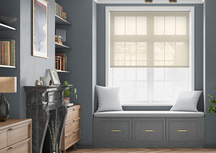 Crystalline Voile, Ecru - Twist&Fit Roller Blind - Image 3